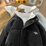 56.98Aidase Korean Style High Street Harajuku Men and Women Winter New Retro Loose Casual Couple Thick Corduroy Trendy Personalized Top Y2k aidase-shop