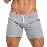 Aidase 2024 Summer New Casual Men Breathable Shorts Leisure Solid Color Stretch Slim Fit Short Pant Men Comfort Sleepwear Soft Shorts