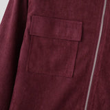 AIDASE  -  Tops Korean Style Fashion Men's Solid Suede Jacket Coats Casual Streetwear Male Loose All-match Long Sleeved Jacket aidase-shop