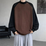 AIDASE  -  Spring Autumn New Casual Sweatshirts Men Harajuku Loose Streetwear Hoodies Male O-Neck Patchwork Pullover Hoody Plus Size M-8XL aidase-shop