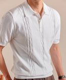 AIDASE  -  Summer Retro Collar Italy Polo Shirt Men Cotton Blend Short Sleeve Lightweight Breathable Casual Half Sleeve Top Knitted Tshirt aidase-shop