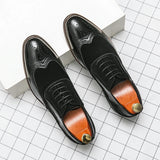 AIDASE  -  Retro Men's Dress Shoes Trend Casual Business Social Leather Shoes For Men Wedding Oxfords Shoes Men Classic Party Brogues Male aidase-shop