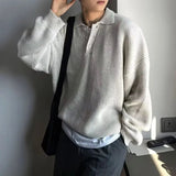 AIDASE  -  Autumn Winter Men's  Ne Knitwear Loose Fit Lazy Sle High Collar Sweater Casual Youthful Vitali Long Sve Crew Ne aidase-shop