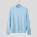 AIDASE  -  Men Hoodies O-neck Long Sleeve Streetwear Loose Casual Male Sweatshirts 2025 Fashion Solid Color Men Clothing Pullovers aidase-shop