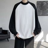 AIDASE  -  Spring Autumn New Casual Sweatshirts Men Harajuku Loose Streetwear Hoodies Male O-Neck Patchwork Pullover Hoody Plus Size M-8XL aidase-shop