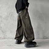 Aidase Vintage Y2k Baggy Pants Fashion Streetwear Wide Leg Oversize Cargo Pants Men Full-length Straight Long Trousers New