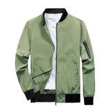 AIDASE  -  Sports Windbreaker Zip Up Coat with Pockets Clothing Spring Autumn Men's Bomber Jacket Casual Lightweight Jacket For Men