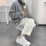 AIDASE  -  Japanese Style Cardigan Sweater Men Autumn Loose Casual Knitwear Streetwear Fashion aidase-shop