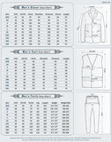 AIDASE  -  Men's Suit 2 Pieces Blazer Pants Pinstripe Single Breasted Sheer Lapel Business Slim Fit Formal Wedding Groom Costume Homm aidase-shop