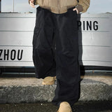 AIDASE  -  Spring Autumn Big Pocket Men's Cargo Pants Loose Straight Wide Leg Trousers Baggy Outdoor Workwear Pants Man Hip Hop Sweatpants aidase-shop