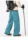 AIDASE  -  Men's Outdoor Hiking Pants Waterproof Quick Dry Wide Leg Cargo Trousers Elastic Waist Drawstring Casual Streetwear Bottoms aidase-shop