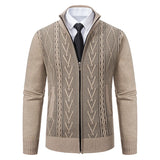 =Aidase 2024 New Men's Sweaters Autumn Winter Warm Zipper Cardigan Sweaters Man Casual Knitwear Sweatercoat male clothe aidase-shop