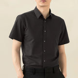 AIDASE  -  Mens Formal Office Wear Dress Shirts Fashion Slim Long Sleeve Wrinkle Free Strech Plus Size Business Casual Shirts for Man aidase-shop