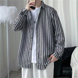 2023 Men's Clothing Turn-down Collar Handsome Long Sleeve Button Spring Summer Thin Man Printing Loose Streetwear Casual Korean Maytrends