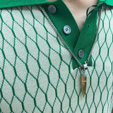 Aidase Summer Men Short Sleeve Polo Shirts High Quality Geometric Contrast Tee Tops Business Men Casual Lapel Splicing T-shirts aidase-shop