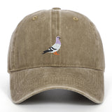 AIDASE  -  Spring New Pigeon Embroidered Water Washed Sunscreen Sun Hat for Men and Women Outdoor Sports Fishing Sunshade Baseball Hat aidase-shop