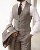 AIDASE  -  Classic 3 Piece Men Suits Coat Vest Pants Groom Business Suit Business Wedding Blazer Pants Prom Party Jacket Size Customized aidase-shop