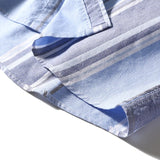 AIDASE  -  Men's Fashion Business Wedding Work Gentleman Cotton Button Point Collar Color Stripe Commuter Long Sleeve Casual Shirt aidase-shop