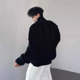 Aidase Mens Sweater Tassel Distressed Casual Sweater Autumn Fashion Personality Streetwear Versatile Trend Sweater Men'S Clothing 2024 aidase-shop