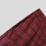 AIDASE  -  Men Plaid Pants Button Joggers Oversize Casual Wide Leg Trousers Men Streetwear 2025 Loose Fashion Male Long Pants S-5XL aidase-shop