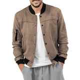 AIDASE  -  Fashion Casual Jacket Men'S Breathable Solid Color Lightweight Jacket Casual Fashion Zip Up Coat 3 Pockets Ropa Hombre aidase-shop