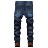 AIDASE  -  Autumn and Winter Fleece Style, Youth Casual Stretch Jeans, Winter Trendy Warm Pants, Combining Fashion and Warmth aidase-shop