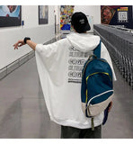AIDASE  -  Fashion Printed Loose Batwing Sleeve Hooded Sweatshirts Men's Clothing Summer New Oversized Korean Tops Casual Sweatshirts aidase-shop