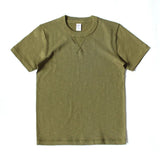 AIDASE  -  Heavy 300g Cotton T-shirt Men's Seamless Weaving Bamboo Cotton Short Sleeve Tee Tops Unisex Clean Fit Design Collar Undershirt aidase-shop