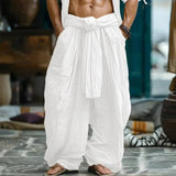 AIDASE  -  Vintage Loose Print Men's Pants Summer Thin Casual Men's Pants Travel Vacation Casual Pants Men's Clothing  Male Sweatpants Gym aidase-shop