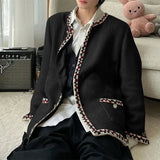 AIDASE  -  Men Jackets Patchwork O-neck Long Sleeve Streetwear Casual Male Cardigan Coats Streetwear Autumn Fashion Jackets S-5XL aidase-shop