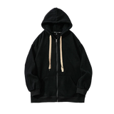 Men Women Autumn Loose Designer Sense Niche Couple Hooded Multiple Colour Unisex Pure Cotton Hooded Cardigan Sport Jacket 3XL aidase-shop