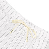 AIDASE  -  Summer stripe Linen Casual Shorts Men drawstring Loose Straight Short Pants Fashion holiday hawaiian Thin Beach Shorts aidase-shop