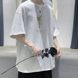 AIDASE  -  Fashion O-Neck All-match Printed T-Shirt Men's Clothing Spring New Oversized Casual Pullovers Short Sleeve Korean Tee Shirt aidase-shop