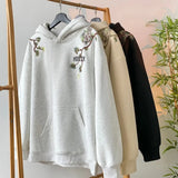Aidase Retro Men Hoodies Letter Embroidered Oversized Hoodie Fashion Loose Pullover Hip Hop Hooded Sweatshirt Man Women Clothing aidase-shop