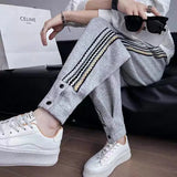 Aidase Man Sweat Pants Hip-hop Wide Leg Baggy Y2k Men's Sweatpants New Items In Flated Slim Korean Style Vintage Casual Trousers aidase-shop