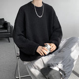 AIDASE  -  New Year Sweaters Korean Fashion O-neck Quality Texture Sweaters Men Autumn Street Wear Mens Knitted Sweater Men Pullovers aidase-shop