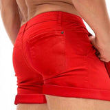 AIDASE  -  Men's Tight Denim Shorts, Summer Sexy Casual Elasticated Shorts, Suitable for Beach Vacations or Daily Wear Shorts for Men aidase-shop