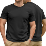 AIDASE  -  Men's Cotton Solid T-shirt Summer Casual Crew Neck Short Sleeve Sport Tee aidase-shop