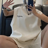 AIDASE  -  Sleeveless Sports Suit Men's Spring and Summer New Loose Trend Korean Couple Vest T-shirt Casual Two-piece Set aidase-shop