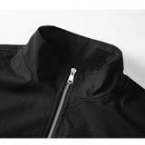 AIDASE  -  Thin Stand Collar Workwear Jacket Men New Spring Autumn Men's Solid Color Coat Zipper Fashion Windproof Bomber Jackets Man aidase-shop