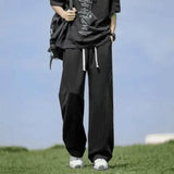 AIDASE  -  High Waist Draped Spor Casual Pants for Men Autumn Sle Slimming Wide Leg Jeans Pear ape Body Fit Youth Trend aidase-shop