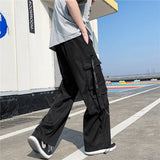 AIDASE  -  Japanese Overalls Men Functional Multi-pocket Pants Korean Urban Streetwear Trend High-end Elastic Waist Lace Casual Trousers aidase-shop