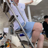 Aidase Mens Casual Blue Striped Drawstring Shorts 2024 New Genderless Fashion Comfortable Simple Versatile Resort Beach Shorts Unisex aidase-shop