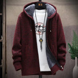 Aidase Zip-Up Cardigan Men's Hoodies Parka Hooded Sweatshirt Man Solid Sweater Hoodie Man Clothes Windbreaker 2024 Autumn New aidase-shop