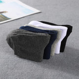 AIDASE  -  6 Pairs Men's 100% Cotton Socks Black White Gray Business Men Tube Socks Soft Breathable Spring Summer for Male Socks Plus Size aidase-shop
