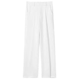 AIDASE  -  Summer Thin Men's Wide Leg Pants Loose Slimming Business Casual Style High Waist Trousers Polyester Blend Four Seasons Wear aidase-shop