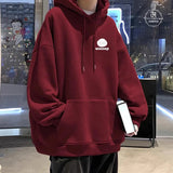 AIDASE  -  Spring Autumn Trendy Loose Hoodie Men Winter Thickened Fleece Lined Oversize Jacket for High School Students And Youth aidase-shop