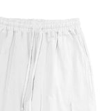 AIDASE  -  cotton and linen tooling shorts, drawstring elastic waist, multi-pocket breathable five-point casual pants aidase-shop