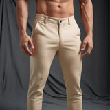 AIDASE  -  Men's Slim Fit Chino Pants Stretch Casual Trousers Flat Front Straight Leg Pants for Business Daily Wear aidase-shop