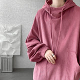 Aidase Men's Hoodies Korean Fashion Harajuku Oversized Pullover Hip Hop Long Sleeve Hooded Sweatshirts Streetwear Woman Pink Black Top aidase-shop